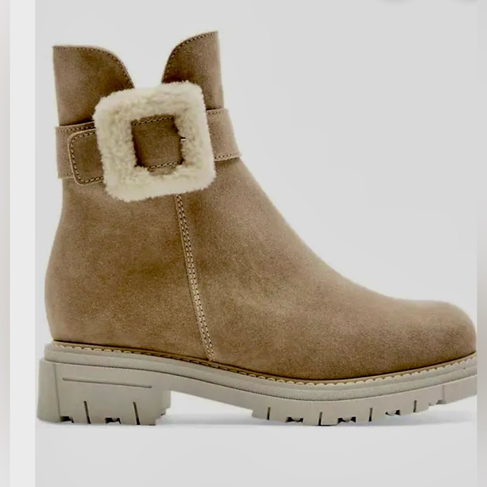 La CANADIENNE Dax Shearling -Lined Suede Ankle Boots